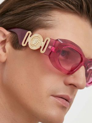 Okulary przeciwsłoneczne Versace różowe
