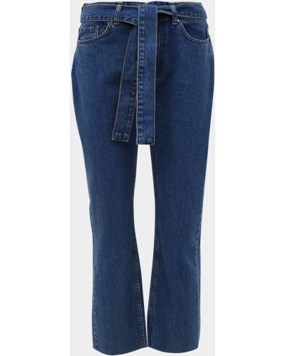 Priliehavé džínsy s rovným strihom M&co modrá