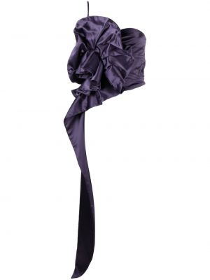 High waist top mit applikationen Concepto lila