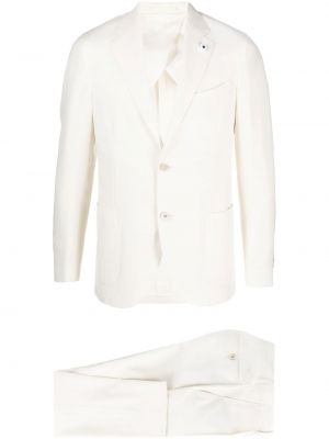 Вълнен костюм Lardini бяло