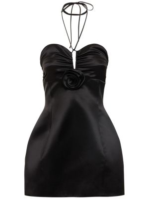 Hodvábne mini šaty Magda Butrym čierna