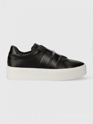 Sneakersy wsuwane Calvin Klein czarne