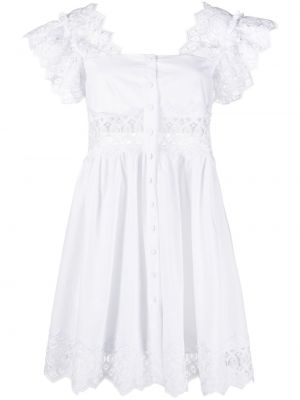 Миди рокля Alberta Ferretti бяло