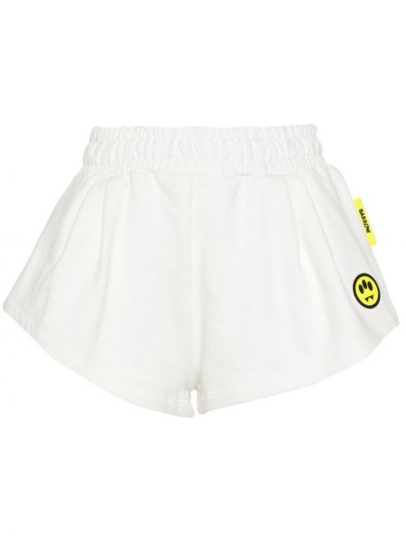 Shorts en coton à imprimé Barrow blanc