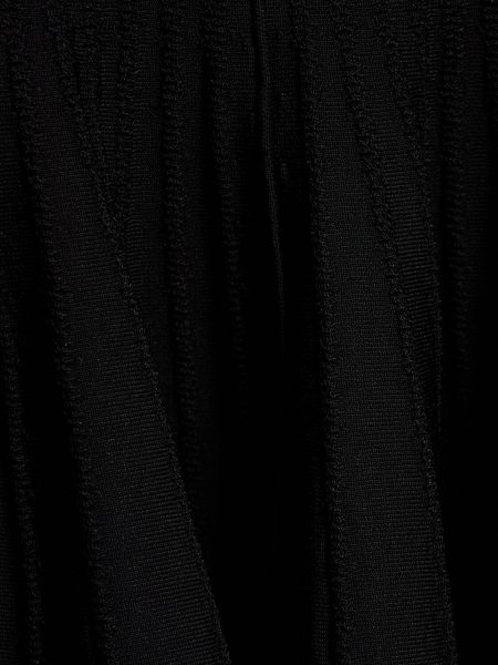 Mini-abito in viscosa Khaite nero