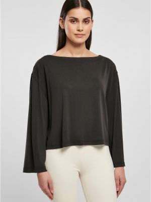 Блуза с дълъг ръкав от модал Uc Ladies черно