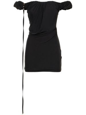 Sukienka mini z dżerseju Jacquemus czarna