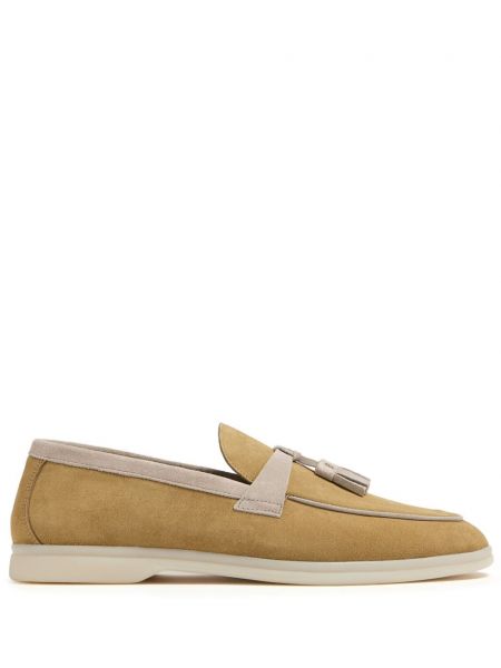 Seemisnahksed loafer-kingad Scarosso pruun