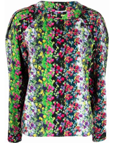 Trykt floral bluse Kenzo grønn