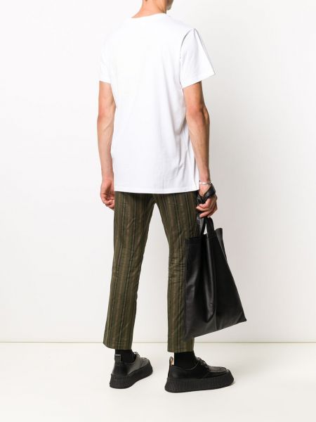 Camiseta con estampado Helmut Lang blanco