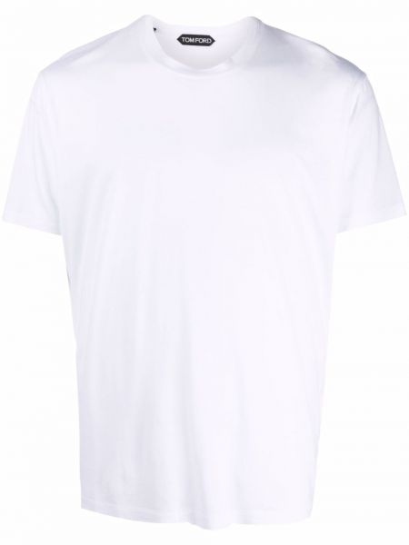 Camiseta de cuello redondo Tom Ford blanco