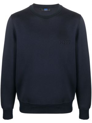 Sweatshirt mit rundem ausschnitt Kiton blau