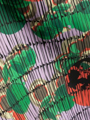 Hedvábný šál s potiskem s abstraktním vzorem Henrik Vibskov