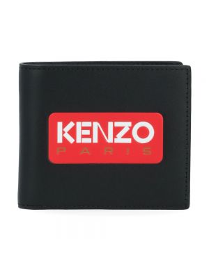 Czarny portfel skórzany Kenzo