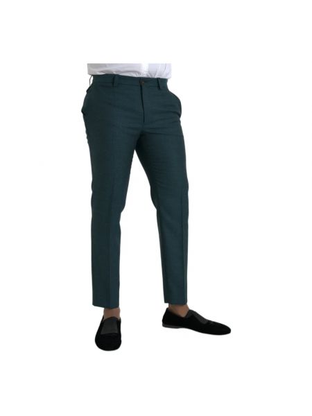 Pantalones de lana Dolce & Gabbana verde