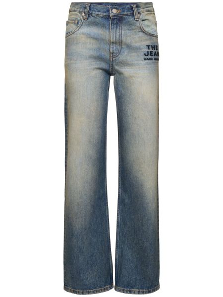 Straight leg-jeans med hög midja Marc Jacobs blå