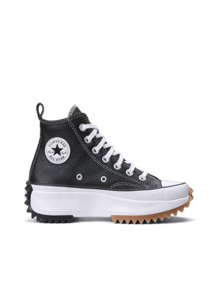 Zapatillas con plataforma de estrellas Converse negro