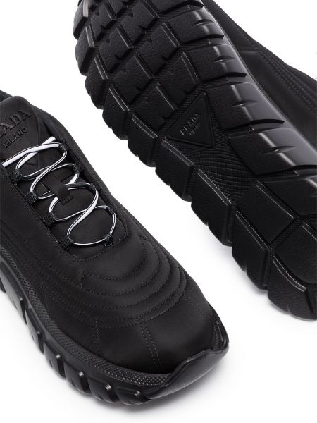 Zapatillas de nailon Prada negro
