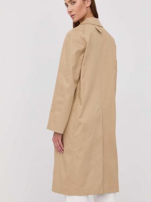 Oversized kabát Victoria Beckham béžový