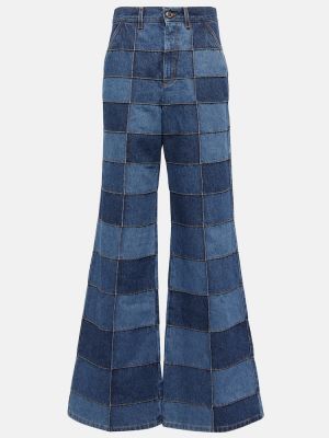 Bootcut džínsy s vysokým pásom Chloã© modrá