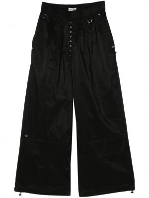 Pantaloni clasici cu croială lejeră Low Classic negru