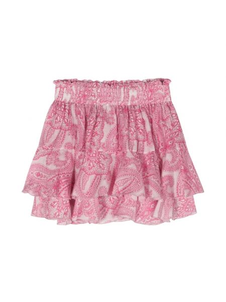 Mini falda con estampado de cachemira Mc2 Saint Barth rosa