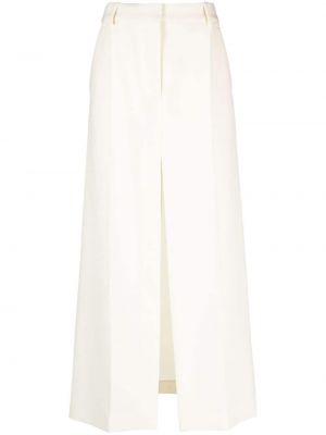 Βαμβακερή maxi φούστα Stella Mccartney λευκό