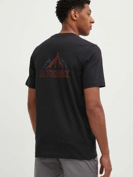 Koszulka z nadrukiem Adidas Terrex czarna