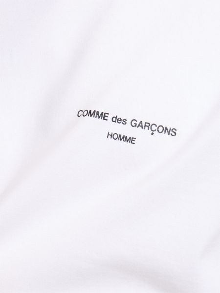 Bombažna majica s potiskom Comme Des Garcons Homme bela