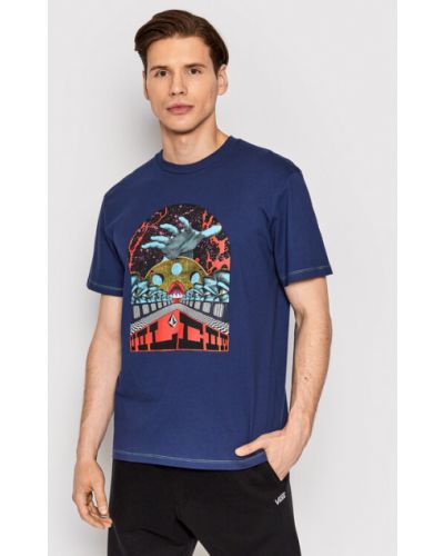 Volcom Tricou Elzo Durt A5212212 Bleumarin Classic Fit
