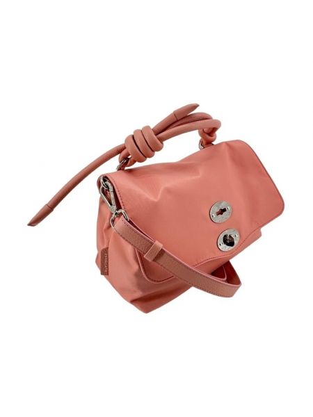 Nylonowa torba na ramię Zanellato różowa