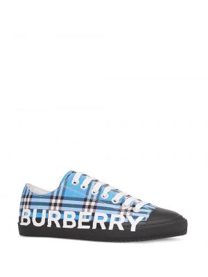 Zapatillas a cuadros Burberry azul