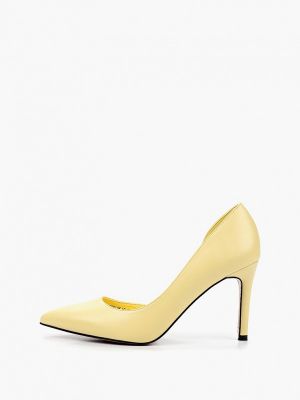 Желтые бархатные туфли Velvet