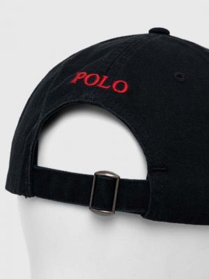 Хлопковая кепка Polo Ralph Lauren черная