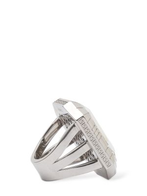 Žiedas su kristalais Versace sidabrinė