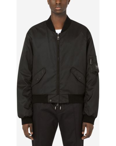 Bomber bunda na zip Dolce & Gabbana černá