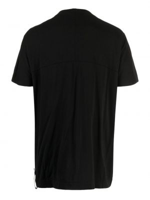 Bavlněné tričko jersey Transit černé