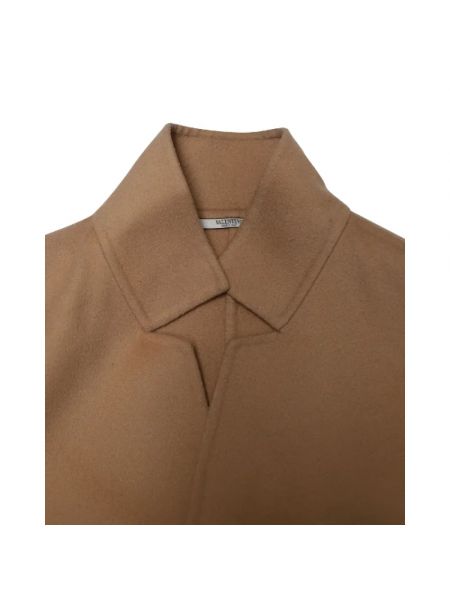Abrigo de lana retro Valentino Vintage marrón