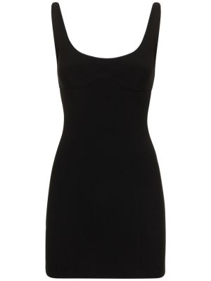 Sukienka mini z krepy Bec + Bridge czarna