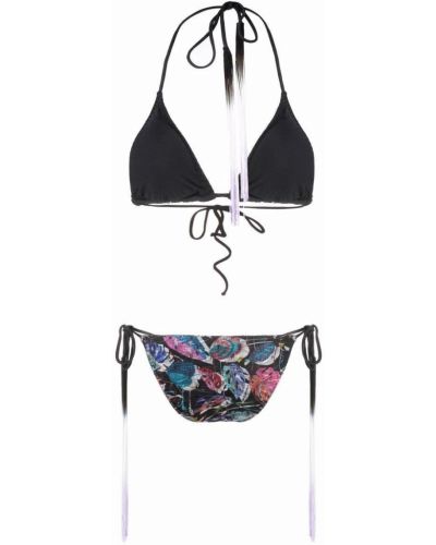 Bikini con estampado con estampado abstracto Missoni negro