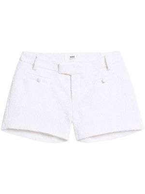 Shorts di jeans in tweed Ami Paris bianco