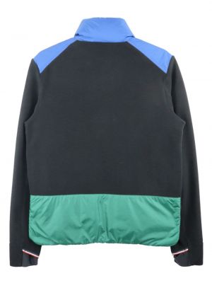 Péřová bunda na zip Moncler modrá