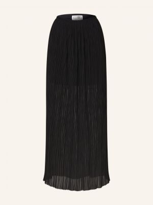 Spódnica ołówkowa plisowana Mm6 Maison Margiela czarna
