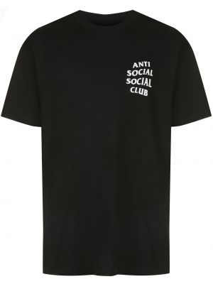 Футболка с логотипом Anti Social Social Club, черная