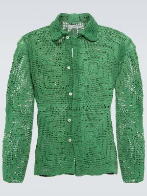 Camicia di cotone Bode verde