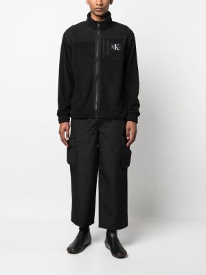 „cargo“ stiliaus kelnės Calvin Klein Jeans juoda