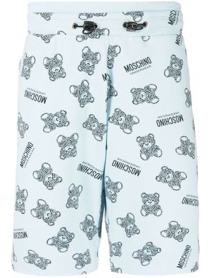 Trykt bermudashorts Moschino blå