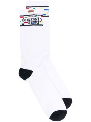 Čarape Missoni bijela