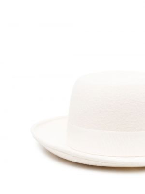 Chapeau en laine Yohji Yamamoto blanc