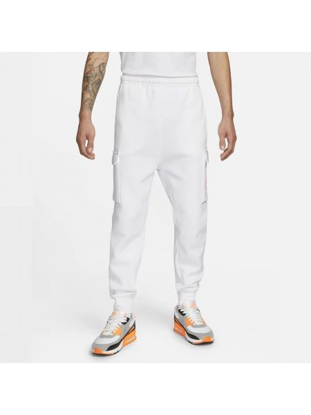 Флісові штани карго Nike білі
